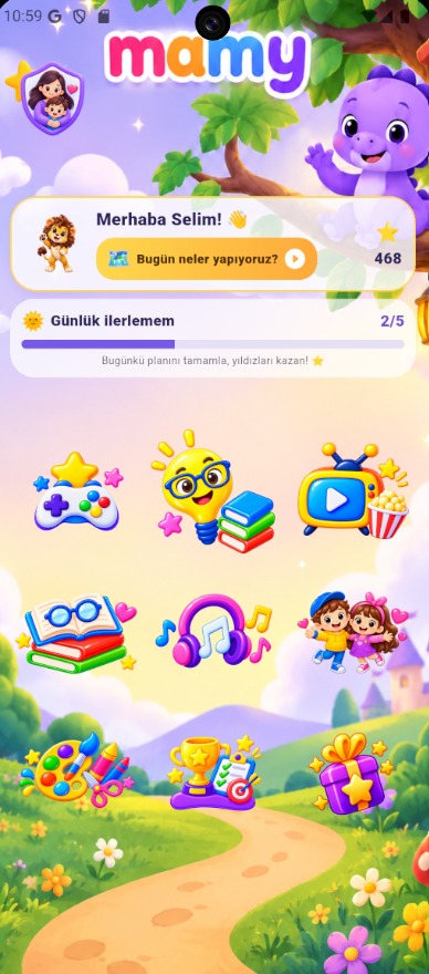 Mamy etkinlikler ekranı